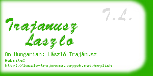 trajanusz laszlo business card