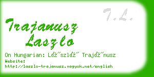 trajanusz laszlo business card